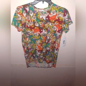 Lularoe girls 12 Snow white dwarves shirt